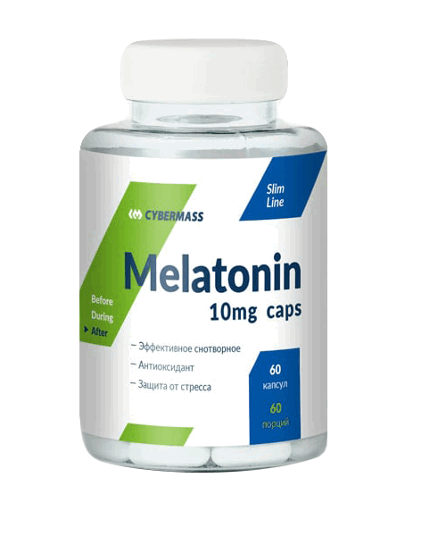 Melatonin 10 mg Cybermass 60 капс.